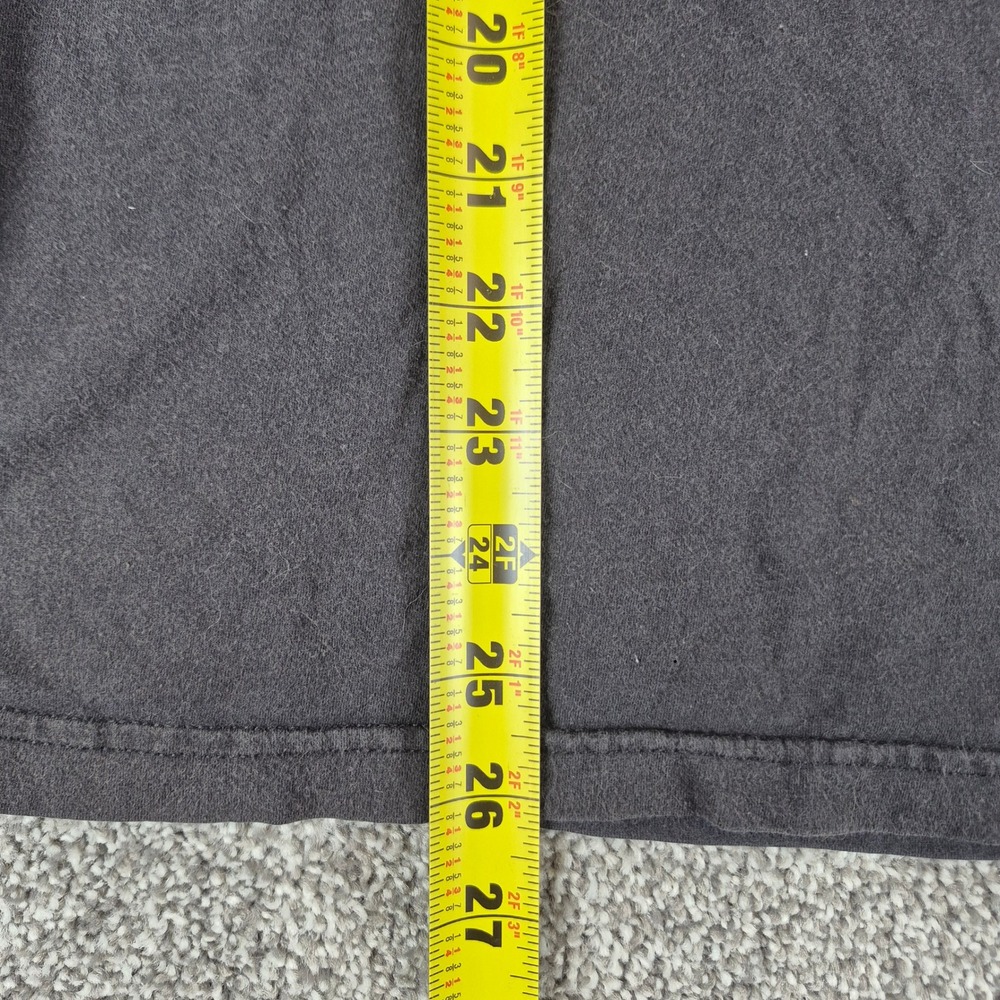 Patagonia T-Shirt Mens Medium Black Organic Cotton Fitz Roy Logo Slim Fit - Picture 6 of 8